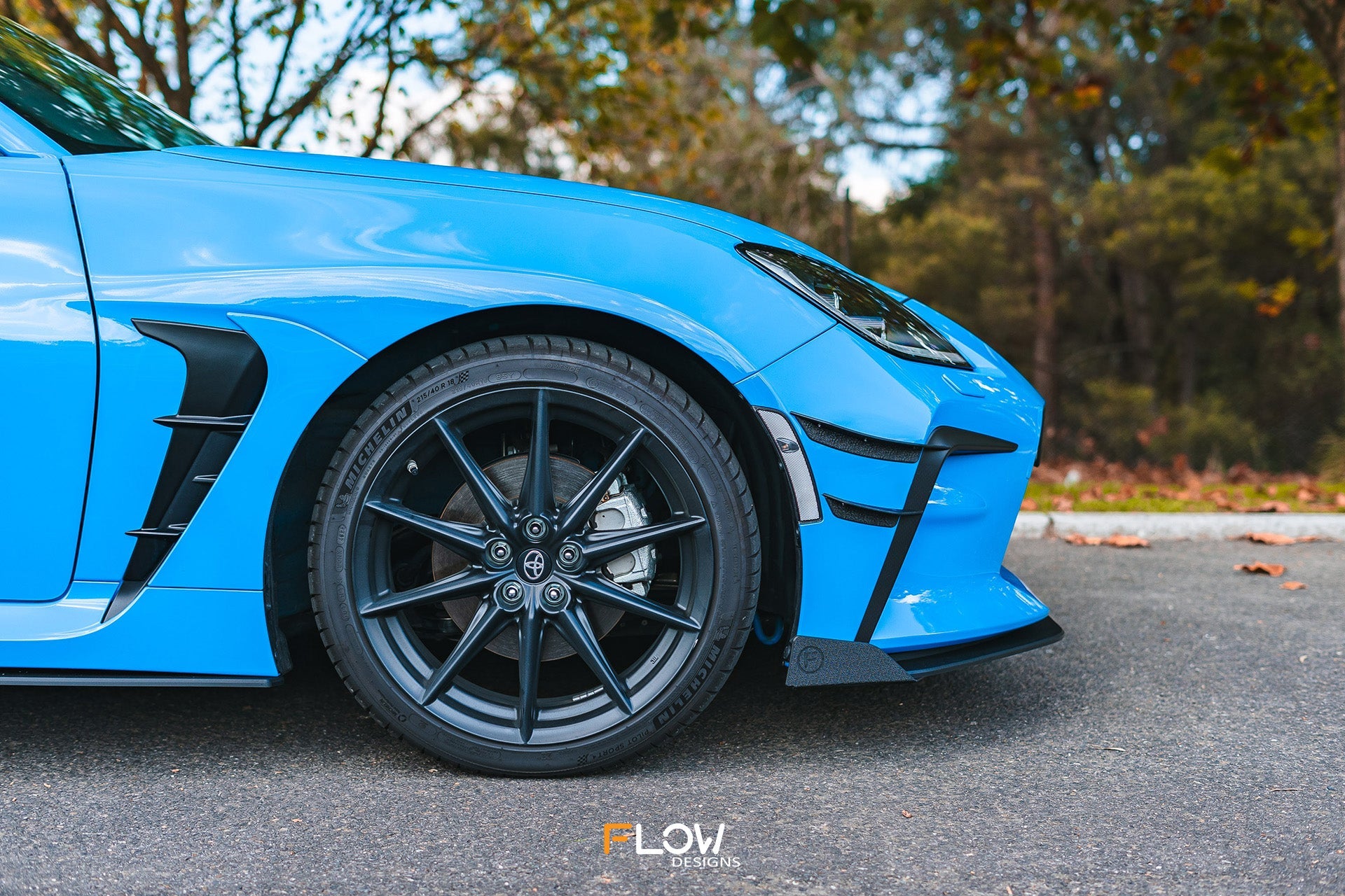 FLOW Designs  ZN8 GR86 Front Lip Splitter (TEXTURED) - MODE Auto Concepts