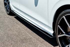 FLOW Designs  MK8 Golf R Side Skirt Splitters (Pair) - MODE Auto Concepts