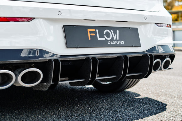FLOW Designs  MK8 Golf R Flow-Lock Rear Diffuser - MODE Auto Concepts