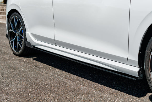 FLOW Designs  MK8 Golf R Side Skirt Splitters (Pair) - MODE Auto Concepts