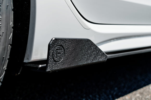 FLOW Designs  MK8 Golf R Side Skirt Splitters (Pair) - MODE Auto Concepts