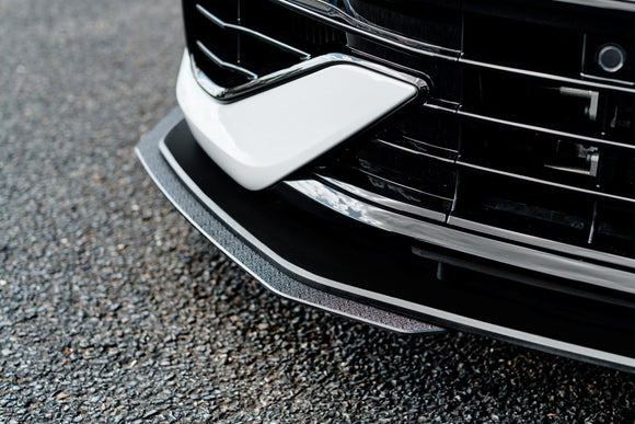 FLOW Designs  MK8 Golf R Chassis Mounted Front Lip Splitter - MODE Auto Concepts