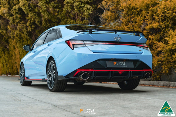 FLOW Designs  CN7 Elantra N Sedan 2021 Flow-Lock Rear Diffuser - MODE Auto Concepts