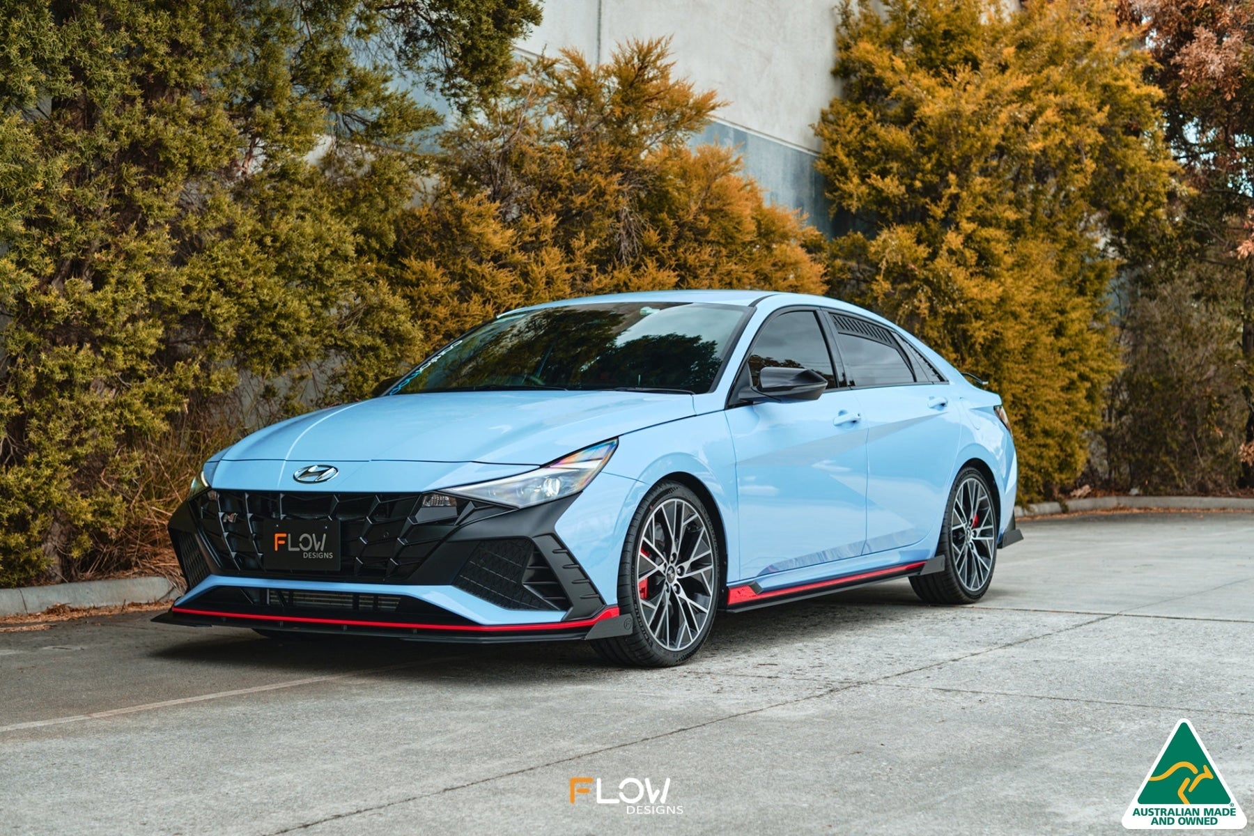 FLOW Designs  CN7 i30N Sedan 2021-2023 Front Lip Splitter Winglets (Pair) - MODE Auto Concepts