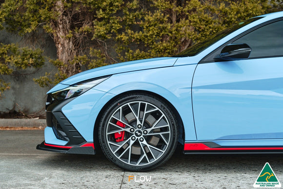 FLOW Designs  CN7 i30N Sedan 2021-2023 Front Lip Splitter Winglets (Pair) - MODE Auto Concepts