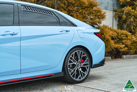 FLOW Designs  CN7 i30N Sedan 2021-2023 Side Skirt Splitter Winglets (Pair) - MODE Auto Concepts