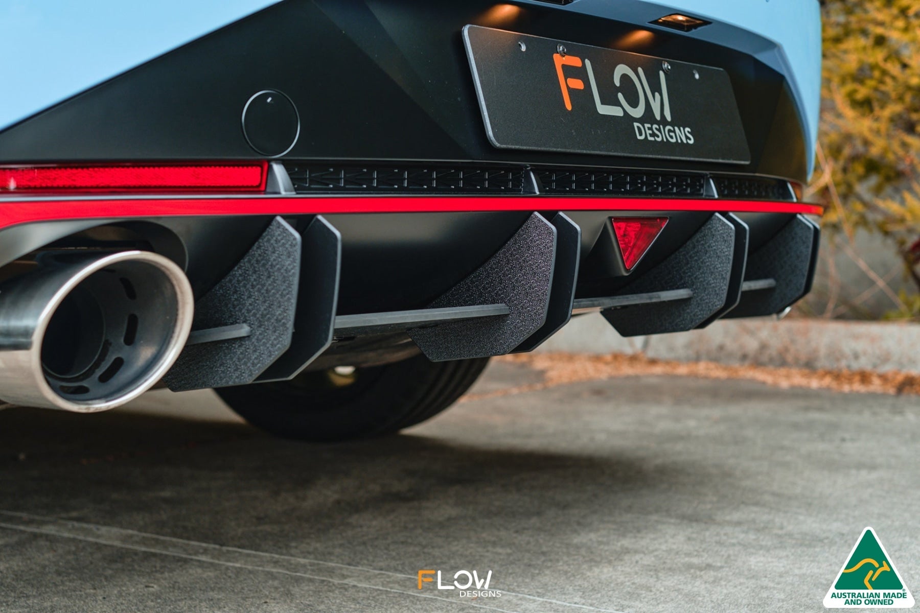 FLOW Designs  CN7 Elantra N Sedan 2021 Flow-Lock Rear Diffuser - MODE Auto Concepts