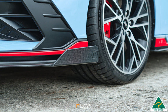 FLOW Designs  CN7 Elantra N Sedan 2021 Front Lip Splitter Winglets (Pair) - MODE Auto Concepts