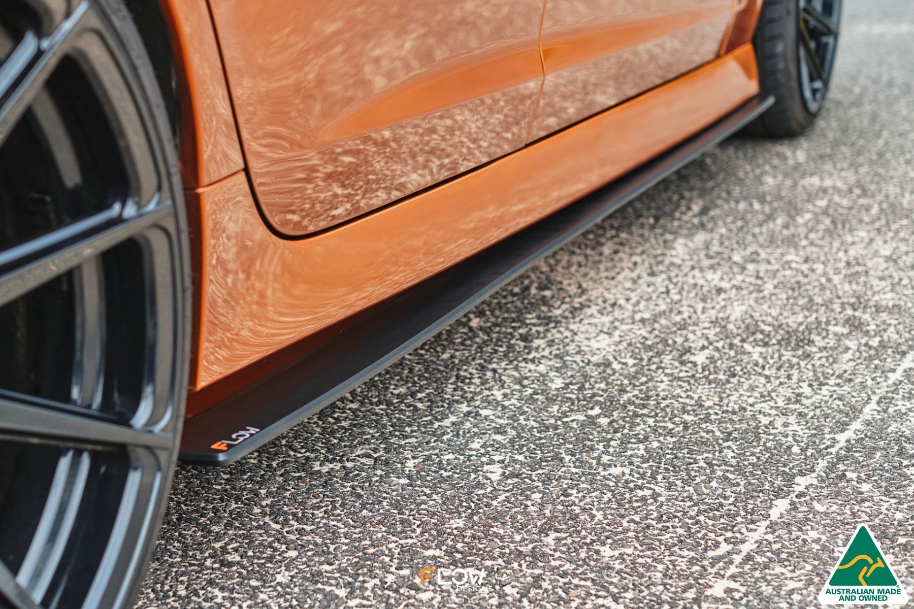 FLOW Designs  VF Commodore S2 Wagon Side Skirt Splitters (Pair) - MODE Auto Concepts