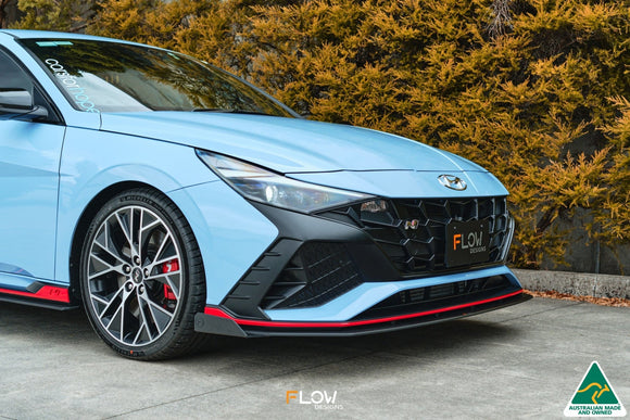 FLOW Designs  CN7 Elantra N Sedan 2021 Front Lip Splitter Winglets (Pair) - MODE Auto Concepts