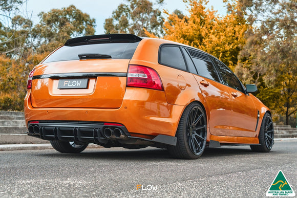 FLOW Designs  VF Commodore S2 Wagon Side Skirt Splitter Winglets (Pair) - MODE Auto Concepts