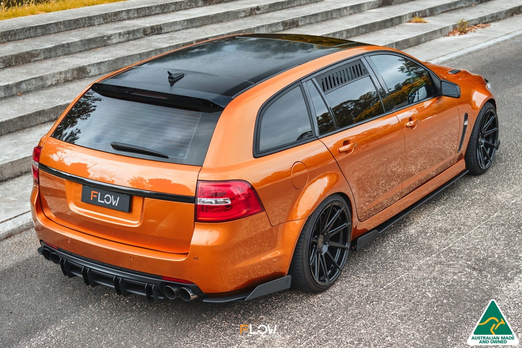 FLOW Designs  VF Commodore S2 Wagon Rear Spat Winglets (Pair) - MODE Auto Concepts