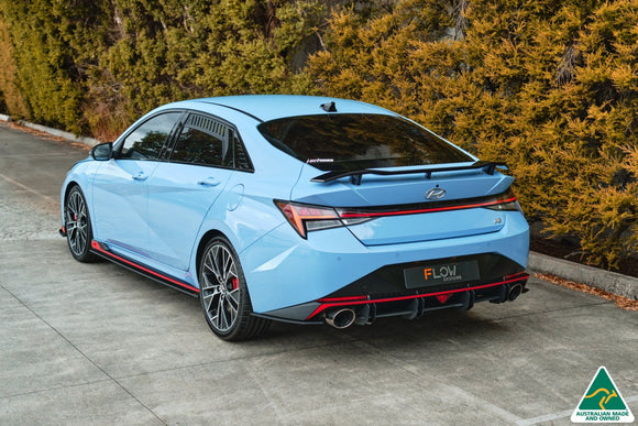 FLOW Designs  CN7 Elantra N Sedan 2021 Rear Spats (Pair) - MODE Auto Concepts