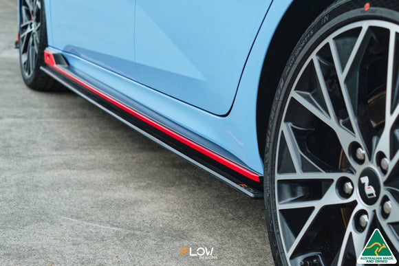 FLOW Designs  CN7 i30N Sedan 2021-2023 Side Skirt Splitters (Pair) - MODE Auto Concepts