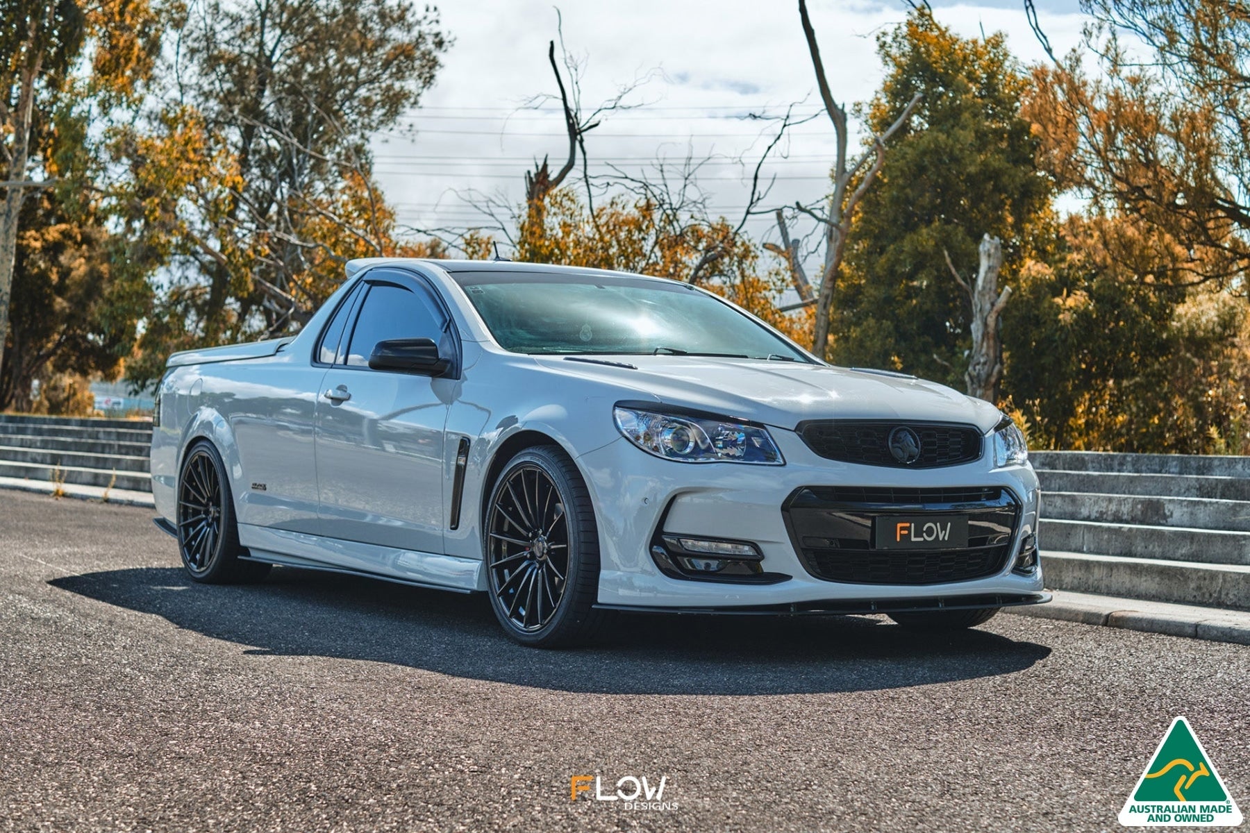 FLOW Designs  VF Commodore S2 Ute Front Lip Splitter - MODE Auto Concepts