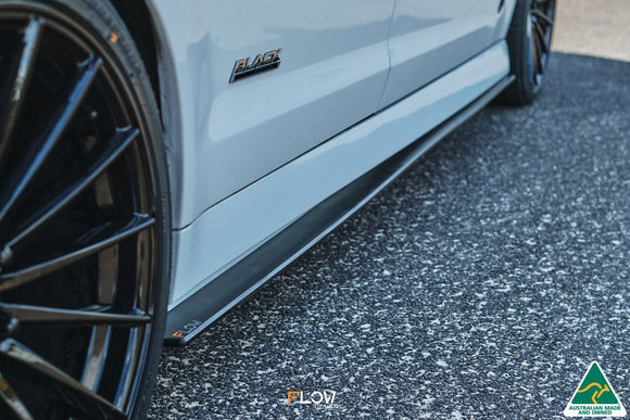 FLOW Designs  VF Commodore S2 Ute Side Skirt Splitters (Pair) - MODE Auto Concepts