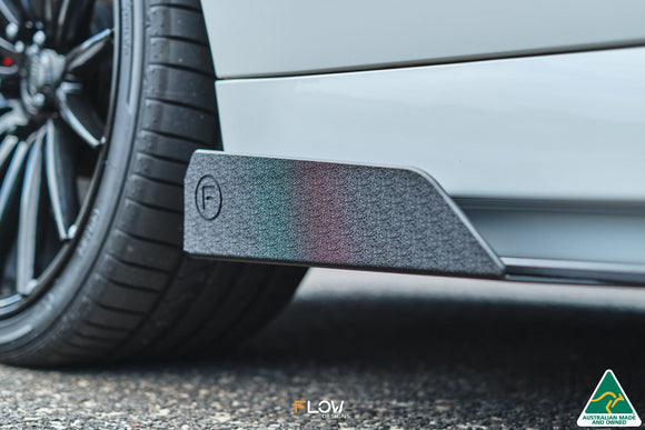 FLOW Designs  VF Commodore S2 Ute Side Skirt Splitter Winglets (Pair) - MODE Auto Concepts