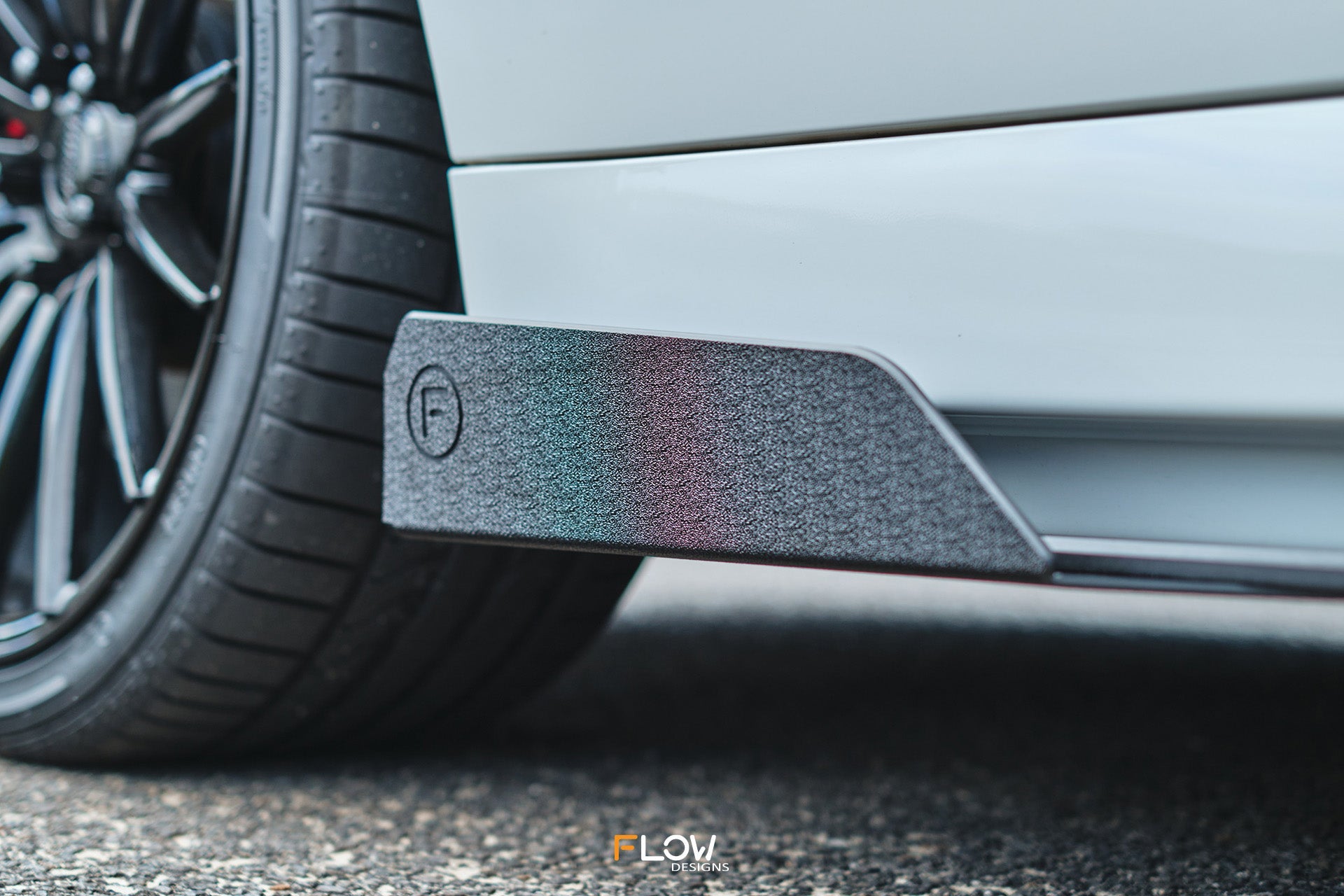 FLOW Designs  VF Commodore S2 Ute Side Skirt Splitters (Pair) - MODE Auto Concepts