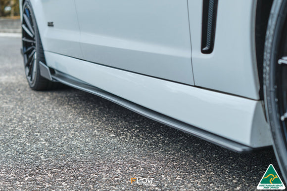 FLOW Designs  VF Commodore S2 Ute Side Skirt Splitters (Pair) - MODE Auto Concepts