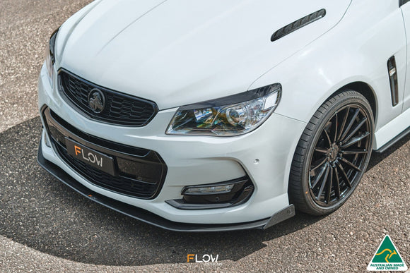 FLOW Designs  VF Commodore S2 Ute Front Lip Splitter Winglets (Pair) - MODE Auto Concepts