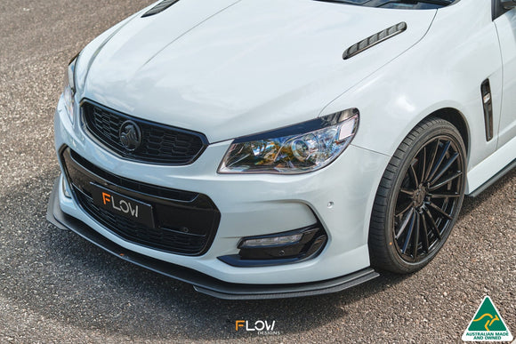 FLOW Designs  VF Commodore S2 Ute Front Lip Splitter Extensions (Pair) - MODE Auto Concepts