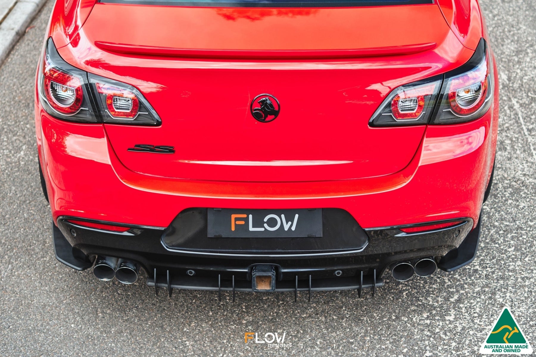 FLOW Designs  VF Commodore S1 Sedan Flow-Lock Rear Diffuser - MODE Auto Concepts