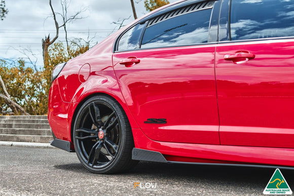 FLOW Designs  VF Commodore S1 Sedan Side Skirt Splitter Winglets (Pair) - MODE Auto Concepts