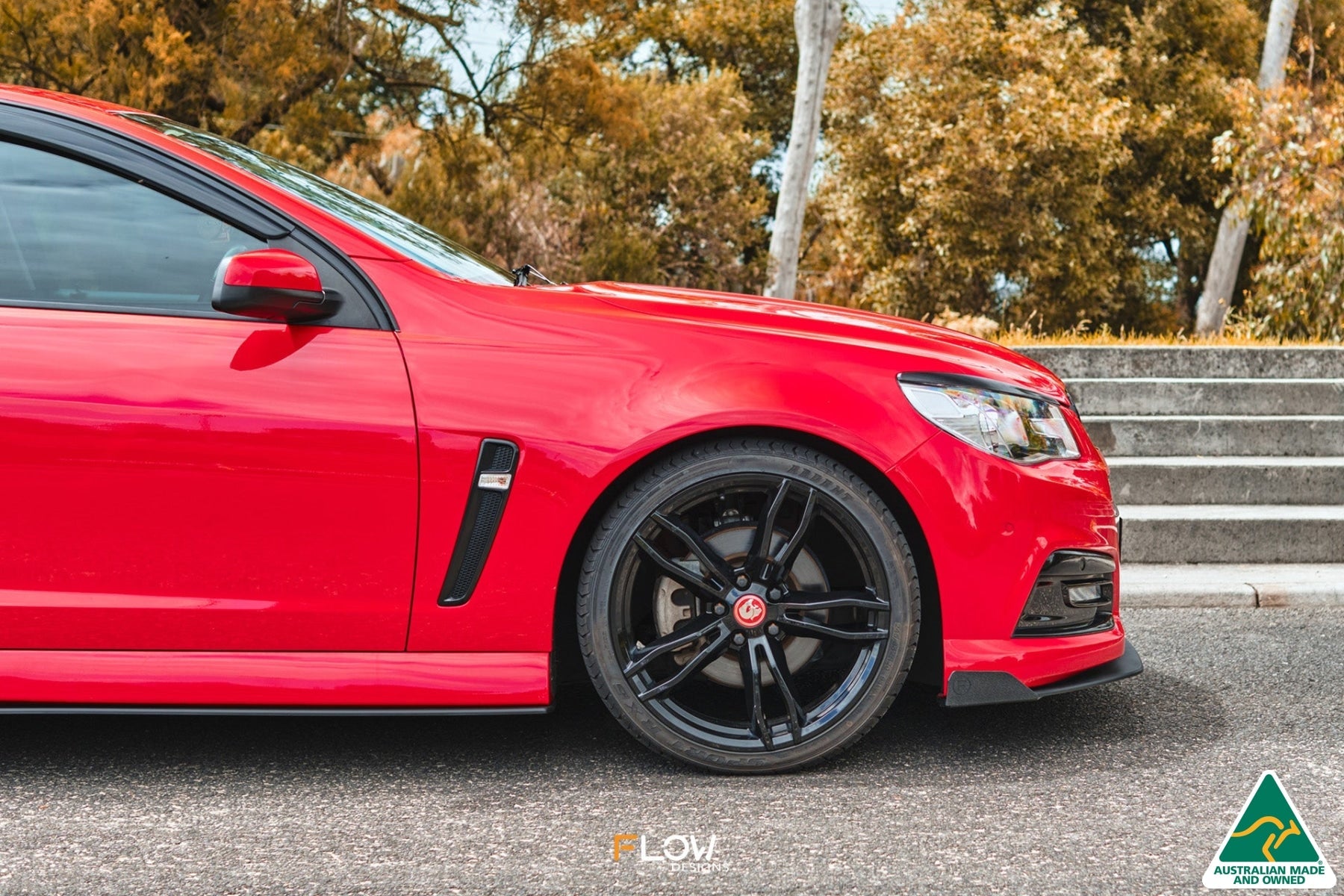 FLOW Designs  VF Commodore S1 Sedan Front Lip Splitter Winglets (Pair) - MODE Auto Concepts