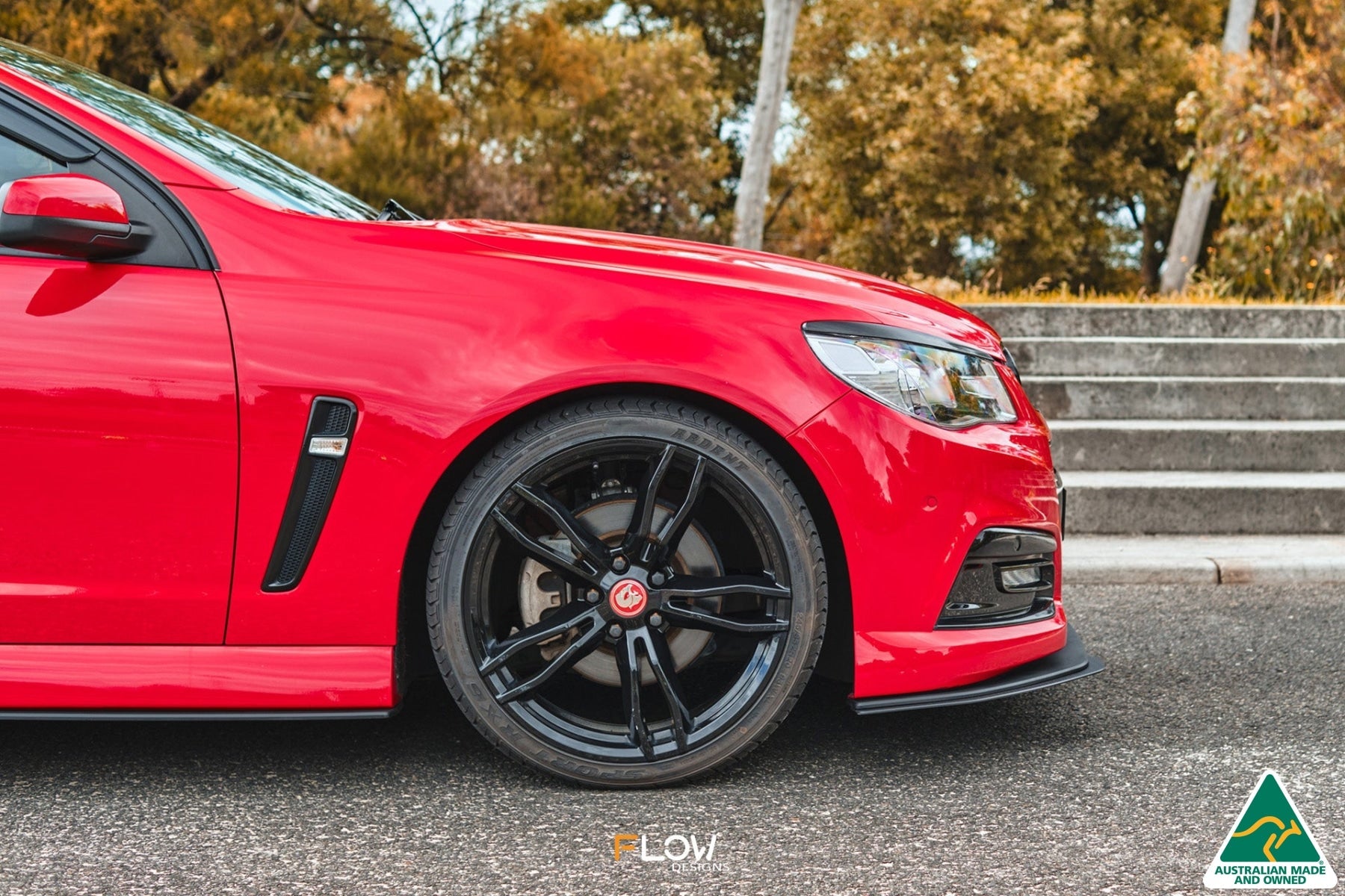 FLOW Designs  VF Commodore S1 Sedan Front Lip Splitter Extensions (Pair) - MODE Auto Concepts