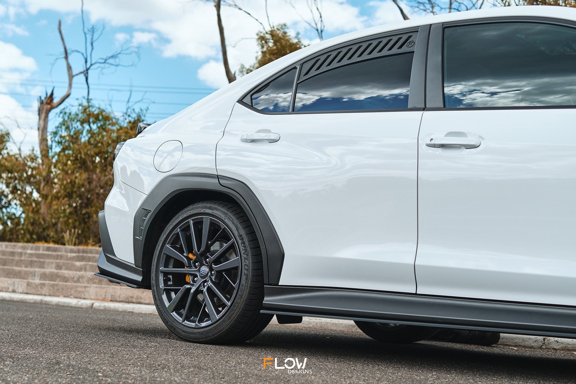 FLOW Designs  VB WRX Rear Spats (TEXTURED; Pair) - MODE Auto Concepts