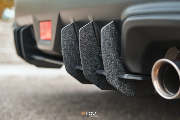 FLOW Designs  VB WRX Flow-Lock Rear Diffuser (TEXTURED) - MODE Auto Concepts