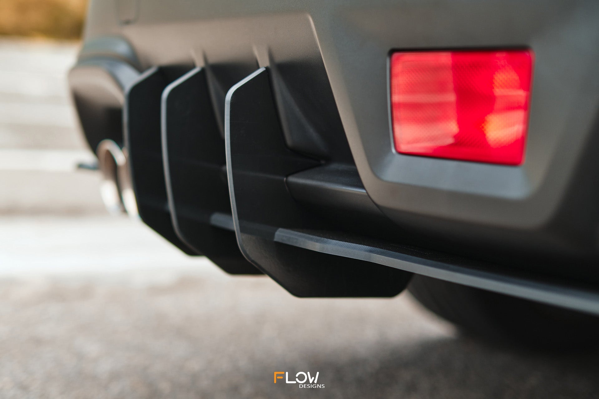 FLOW Designs  VB WRX Flow-Lock Rear Diffuser (TEXTURED) - MODE Auto Concepts