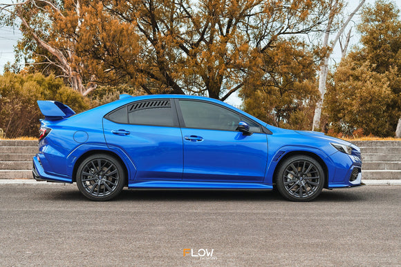 FLOW Designs  VB WRX Side Skirt Splitters (GLOSS: Pair) - MODE Auto Concepts