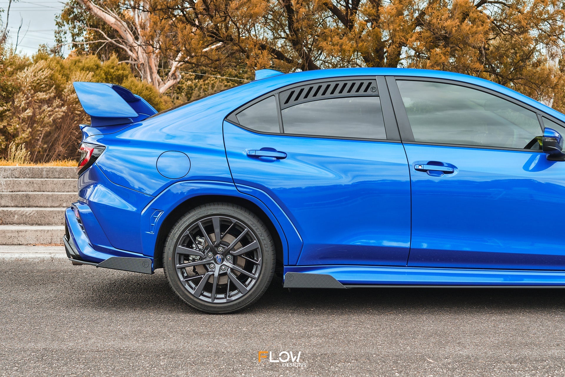 FLOW Designs  VB WRX Rear Spats (GLOSS; Pair) - MODE Auto Concepts
