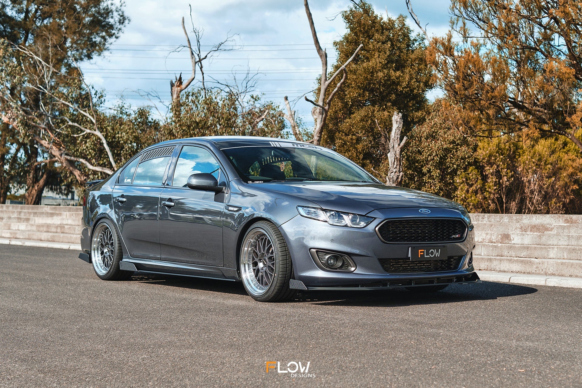FLOW Designs  Falcon FGX Front Lip Splitter Winglets (Pair) - MODE Auto Concepts