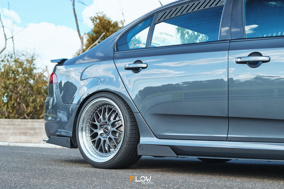 FLOW Designs  Falcon FGX Side Skirt Splitters (TEXTURED: Pair) - MODE Auto Concepts