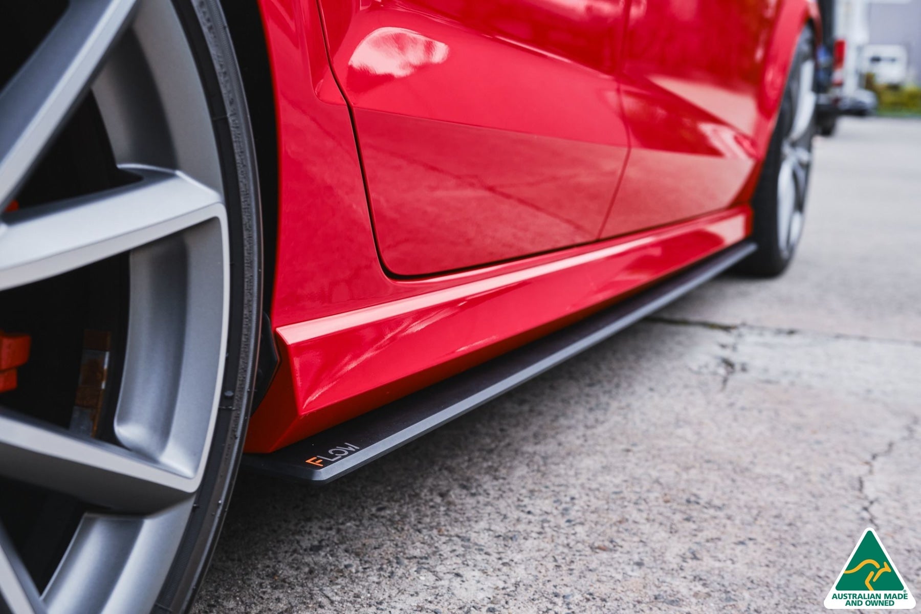 FLOW Designs  S3 8V Sedan Pre-Facelift Side Skirt Splitters V3 (Pair) - MODE Auto Concepts