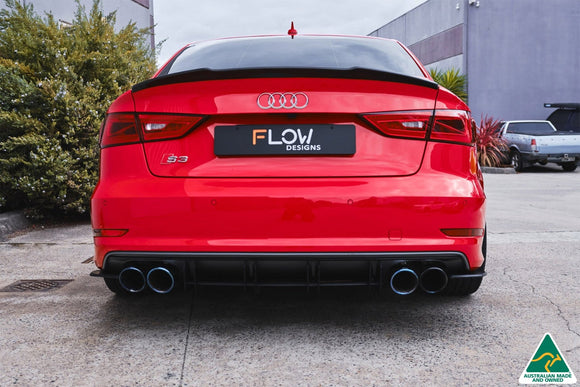FLOW Designs  S3 8V Sedan Pre-Facelift Flow-Lock Rear Diffuser - MODE Auto Concepts