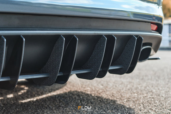 FLOW Designs  Falcon FGX Flow-Lock Rear Diffuser (TEXTURED) - MODE Auto Concepts
