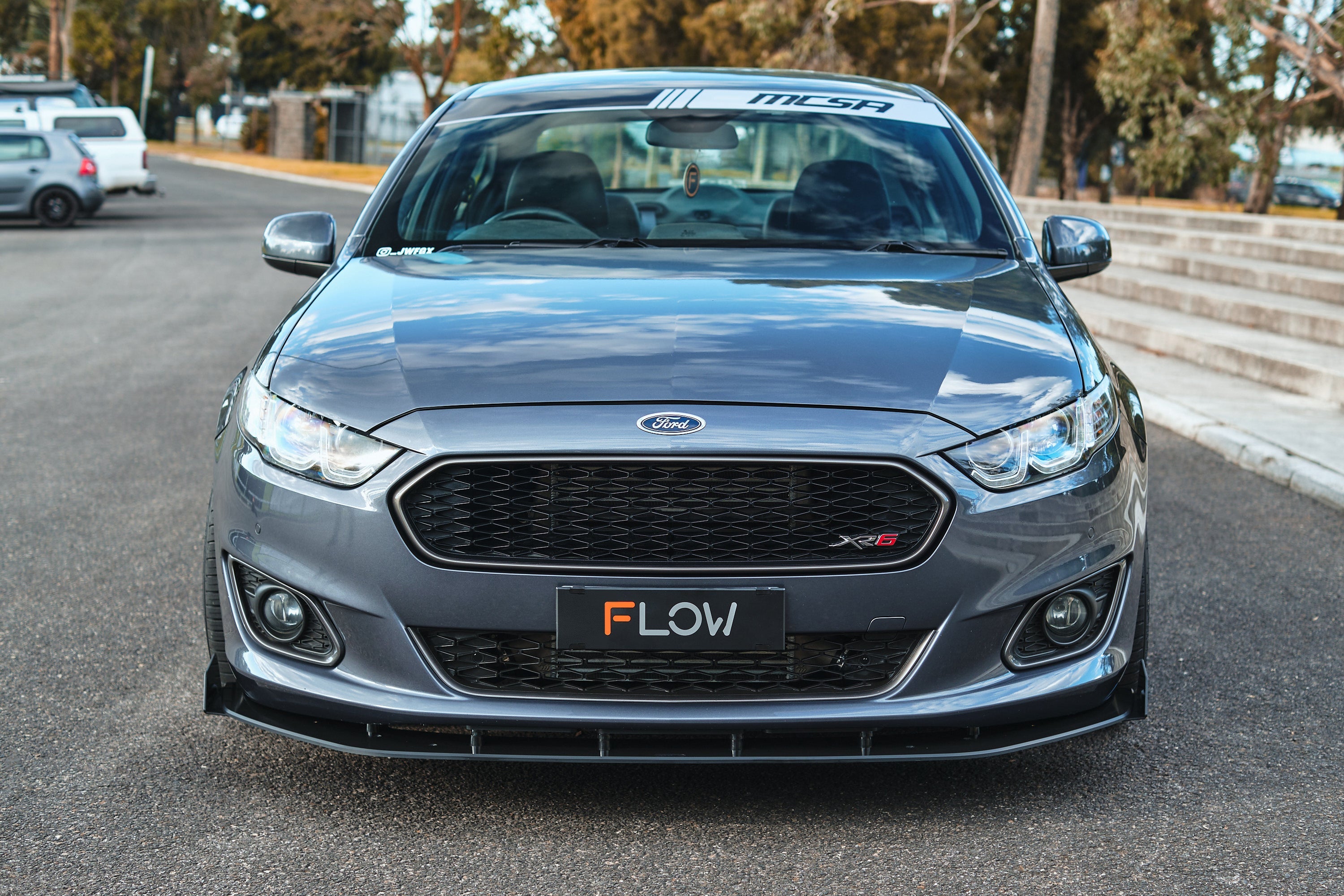 FLOW Designs  Falcon FGX Front Lip Splitter (TEXTURED) - MODE Auto Concepts