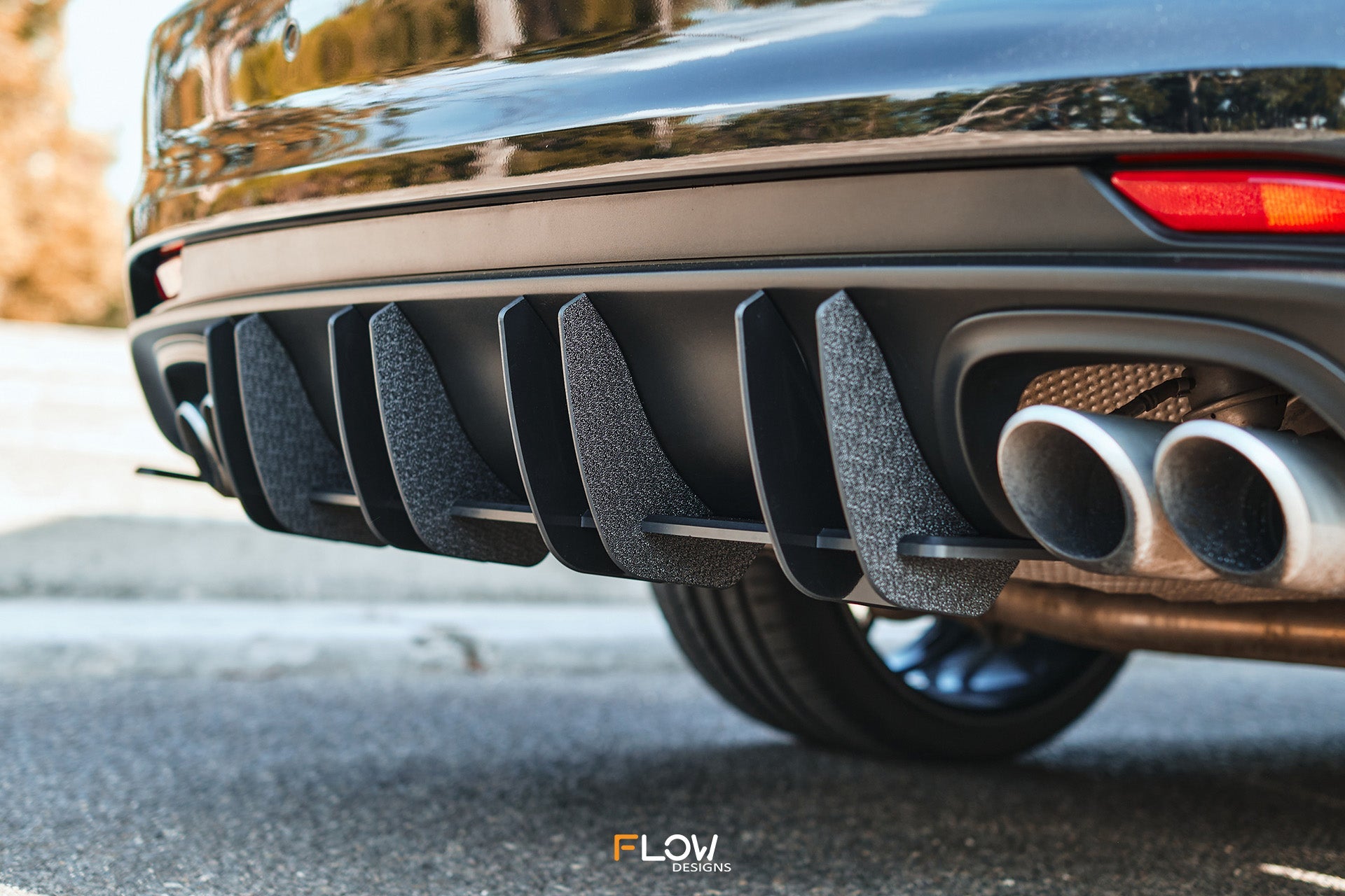 FLOW Designs  Falcon FGX Flow-Lock Rear Diffuser (TEXTURED) - MODE Auto Concepts