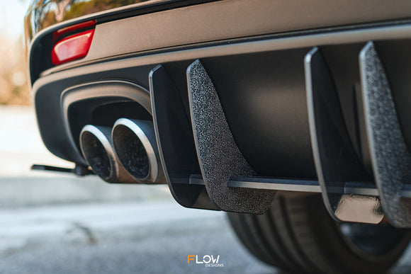 FLOW Designs  Falcon FGX Flow-Lock Rear Diffuser (TEXTURED) - MODE Auto Concepts