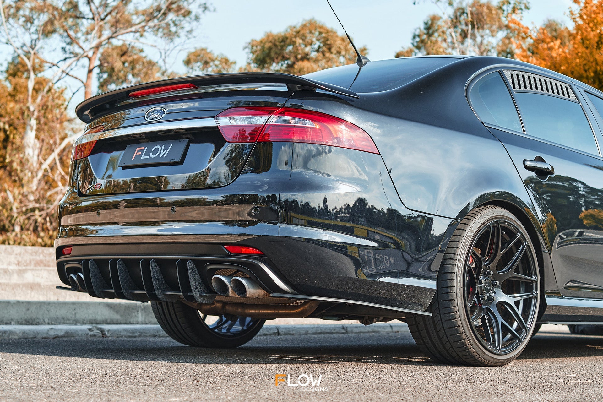 FLOW Designs  Falcon FGX Flow-Lock Rear Diffuser (TEXTURED) - MODE Auto Concepts