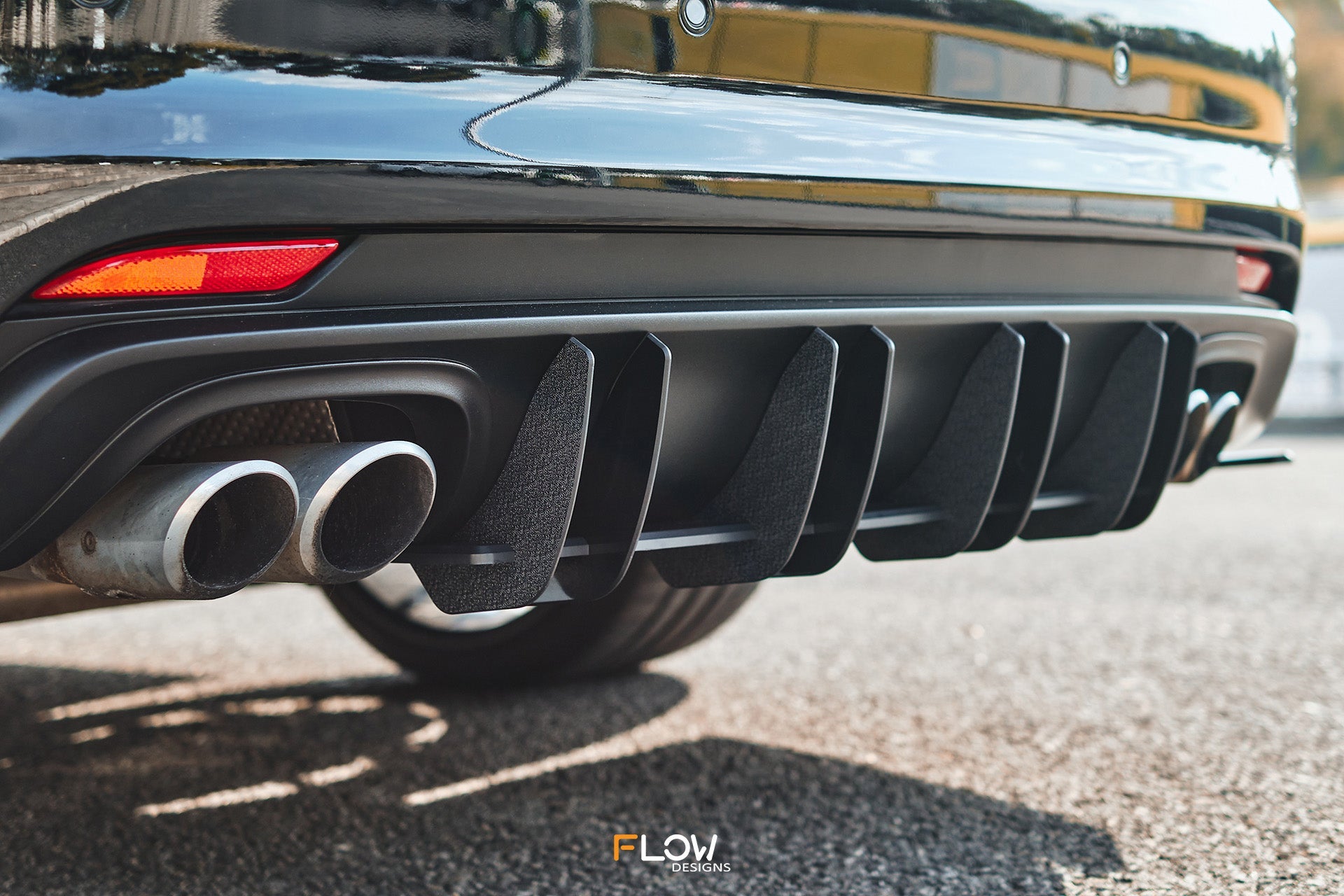 FLOW Designs  Falcon FGX Flow-Lock Rear Diffuser (TEXTURED) - MODE Auto Concepts