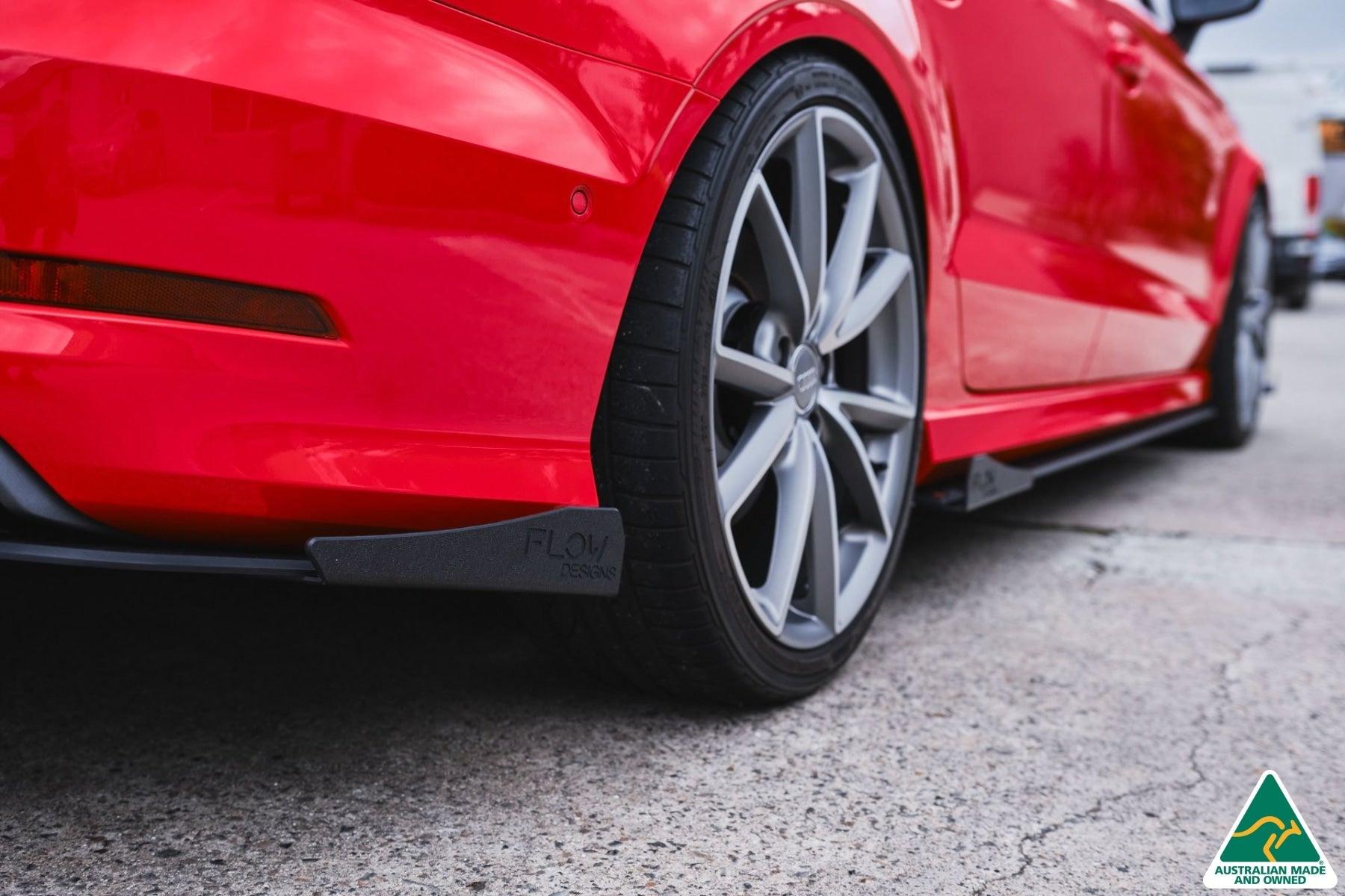 FLOW Designs  S3 8V Sedan Pre-Facelift Rear Spats V3 (Pair) - MODE Auto Concepts