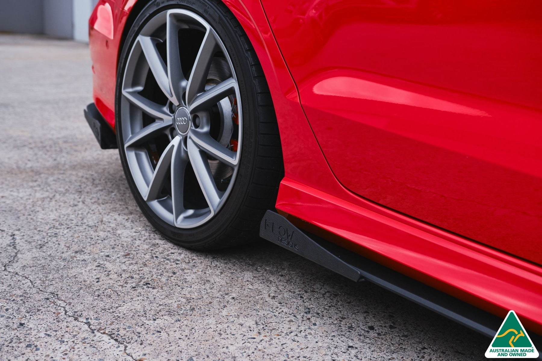 FLOW Designs  S3 8V Sedan Pre-Facelift Side Skirt Splitters V3 (Pair) - MODE Auto Concepts