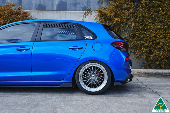 FLOW Designs  i30 SR Hatch (2017-2018) Side Skirt Splitter Winglets (Pair) - MODE Auto Concepts