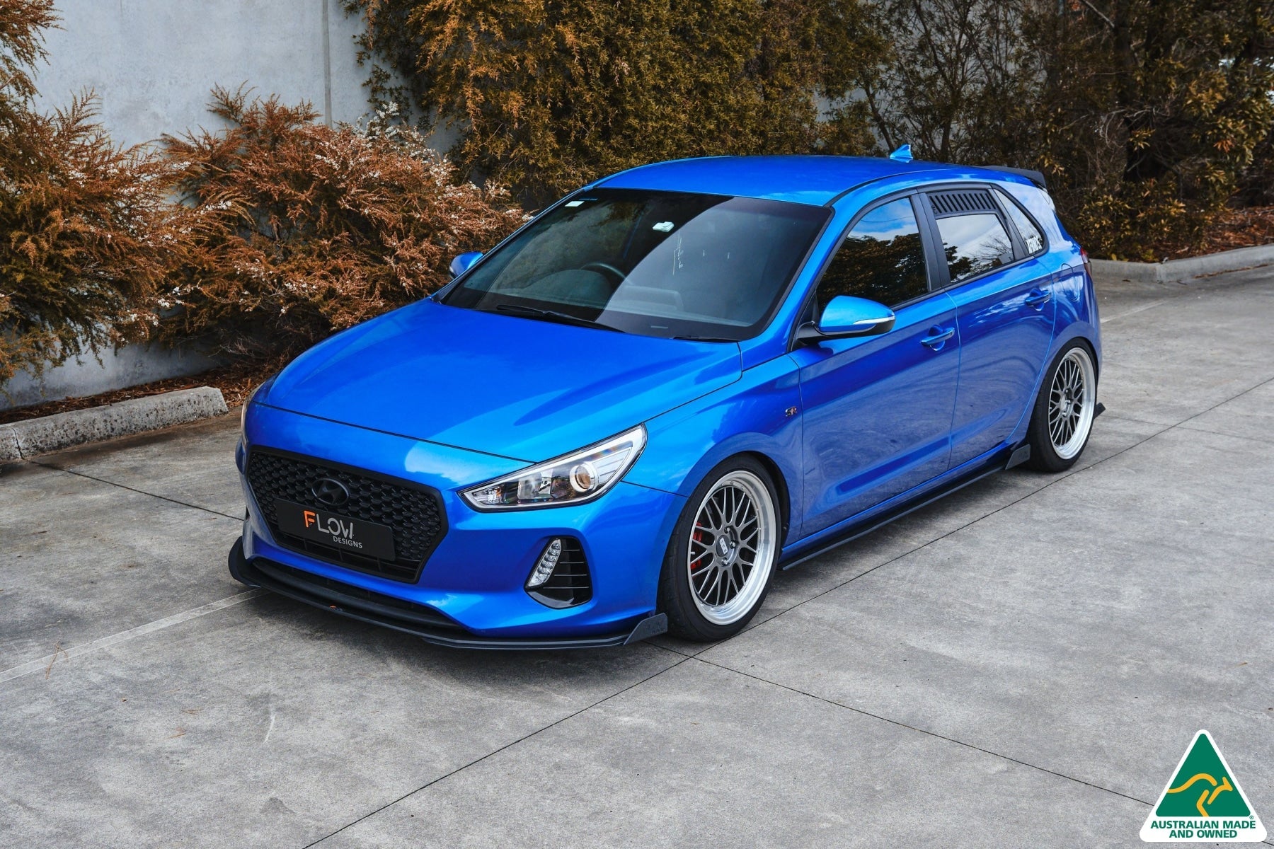 FLOW Designs  i30 SR Hatch (2017-2018) Front Lip Splitter Extensions (Pair) - MODE Auto Concepts