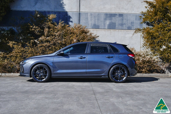 FLOW Designs  i30 Hatch PD1, PD2 2018-2020 Side Skirt Splitter Winglets (Pair) - MODE Auto Concepts