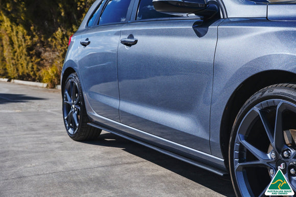 FLOW Designs  i30 Hatch PD1, PD2 2018-2020 Side Skirt Splitters (Pair) - MODE Auto Concepts